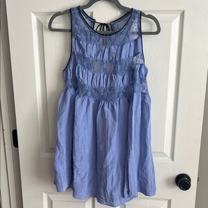 NWT Intimately by Free People At Current Obsession Mini Slip- Pale Iris